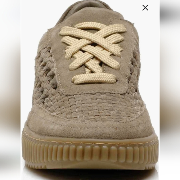 NEW Free People Wimberly Woven Sneaker Size 9.5 Moon Rock Suede - Picture 5 of 9